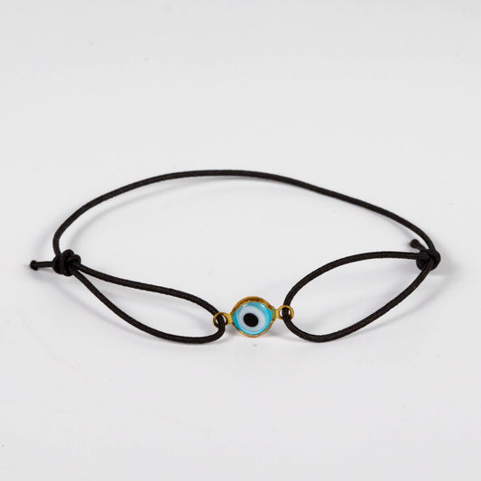 Wholesale 10Pcs Evil Eye Spiritual Glass Lampwork Black Cord Anklet & Bracelet