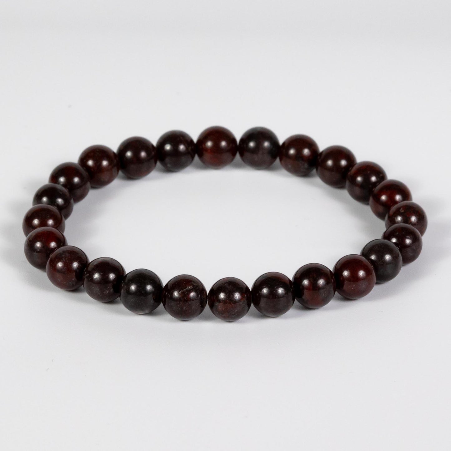 Wholesale 10Pcs Brecciated Jasper 8mm Round Bead Stretch Gemstone Bracelets