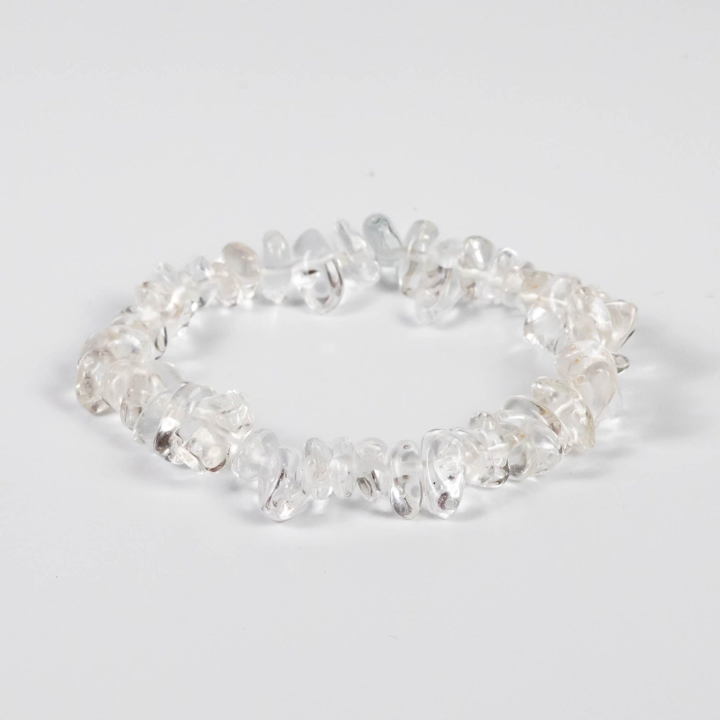 Wholesale 10Pcs Crystal Quartz Gemstone Bracelet, Bead Stretch Chip