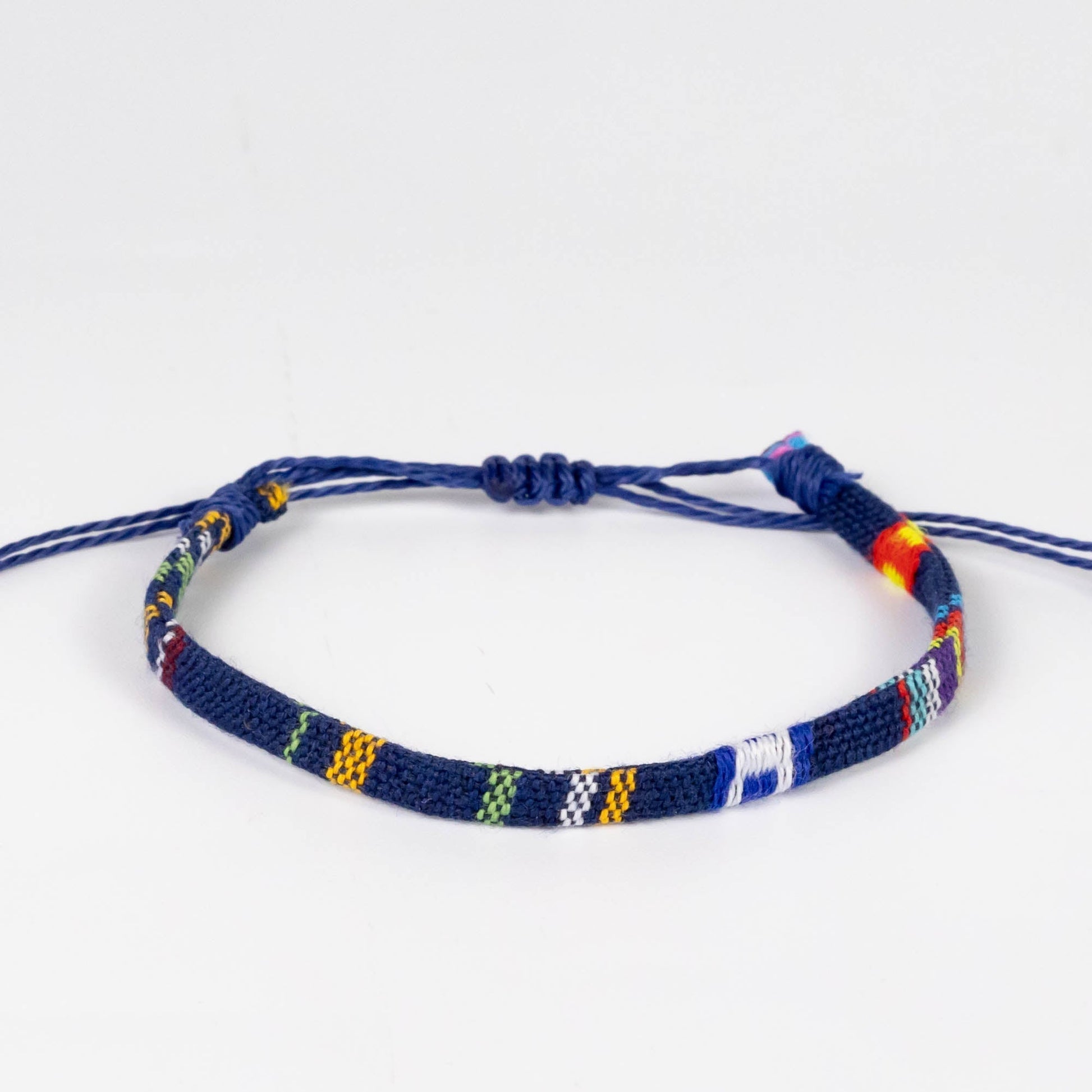 Wholesale 10Pcs Cotton Boho Braided Cord Bracelet & Anklet - Mixed Colour