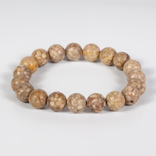 Wholesale 10Pcs Maifanite 10mm Round Bead Stretch Gemstone Bracelet