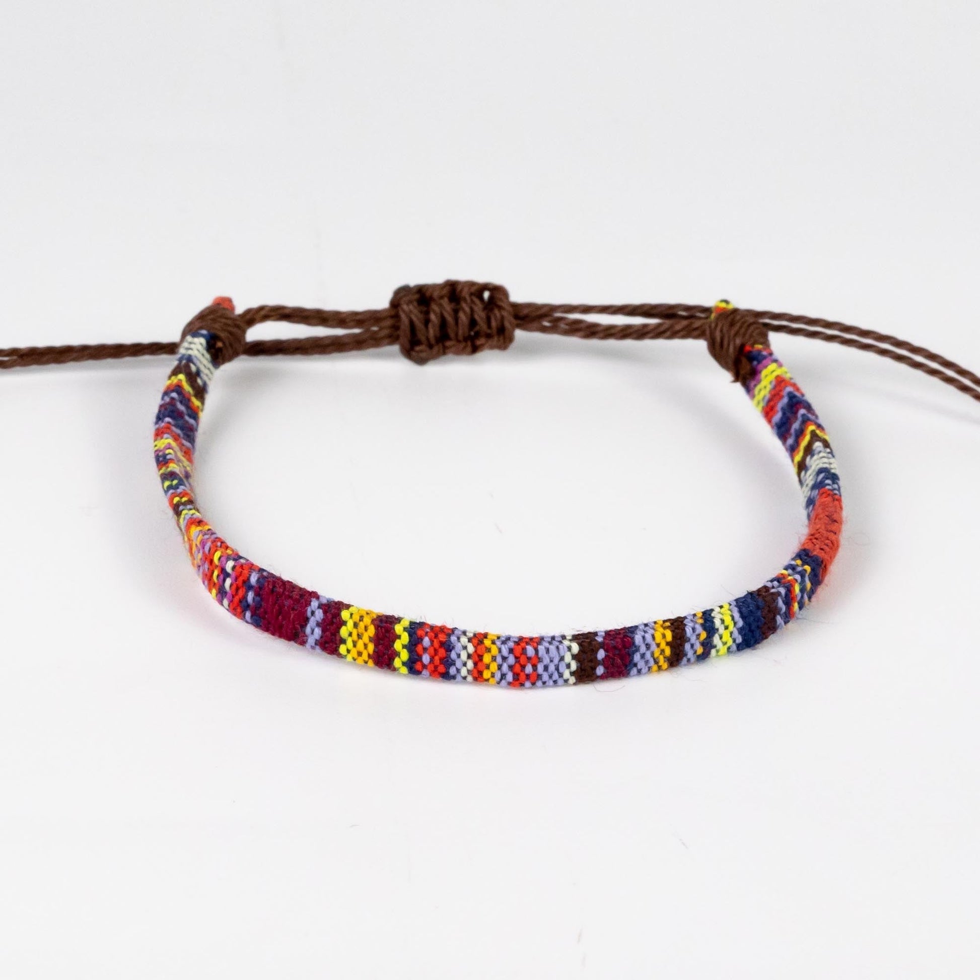 Wholesale Cotton Boho Braided Cord Bracelet & Anklet - Mixed Colour