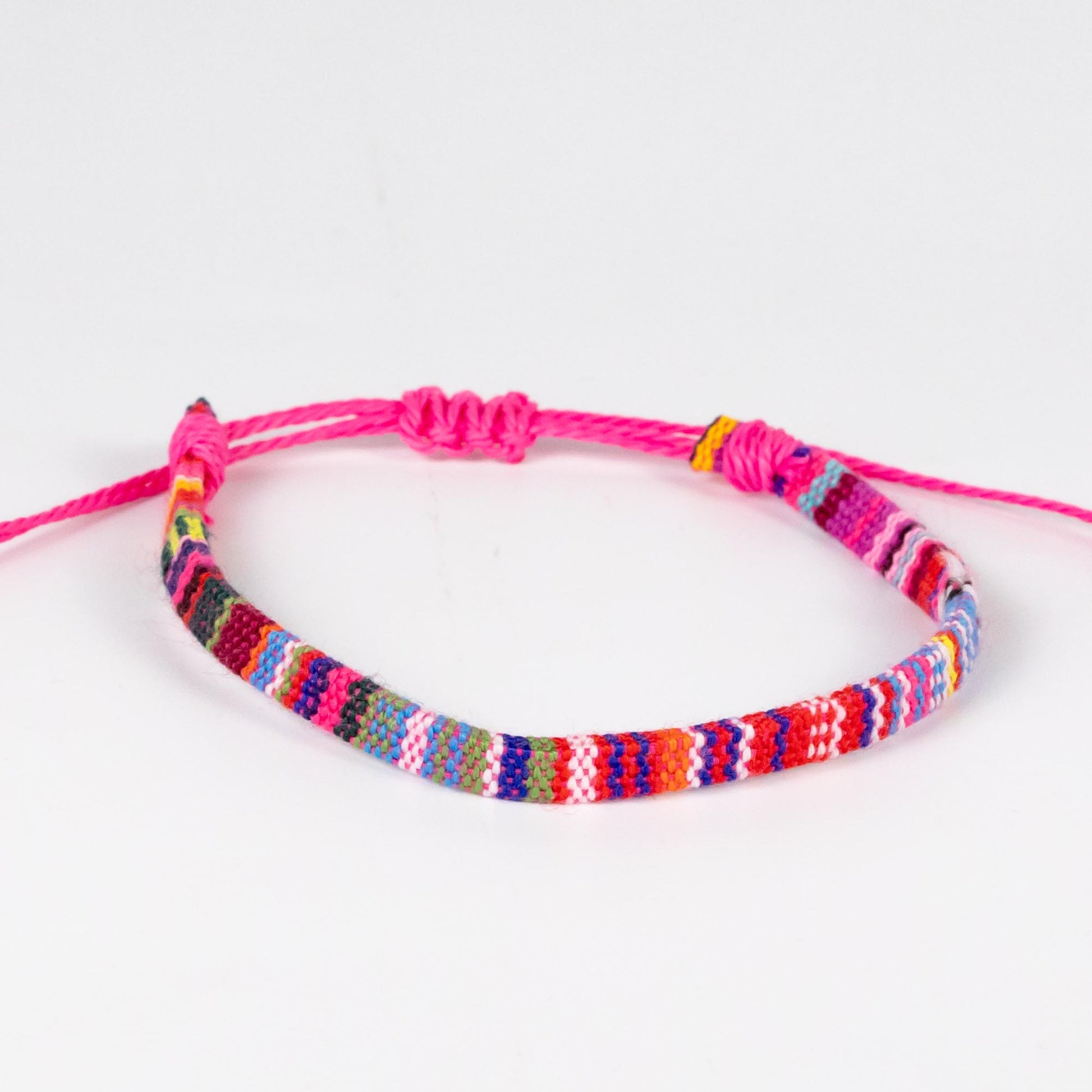 Wholesale 10Pcs Cotton Boho Braided Cord Bracelet & Anklet - Mixed Colour