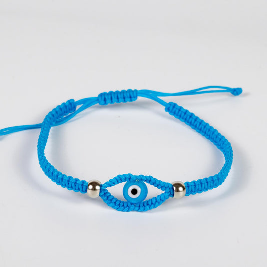 Wholesale 10Pcs Blue Evil Eye Glass Lampwork Cord Anklet & Bracelet