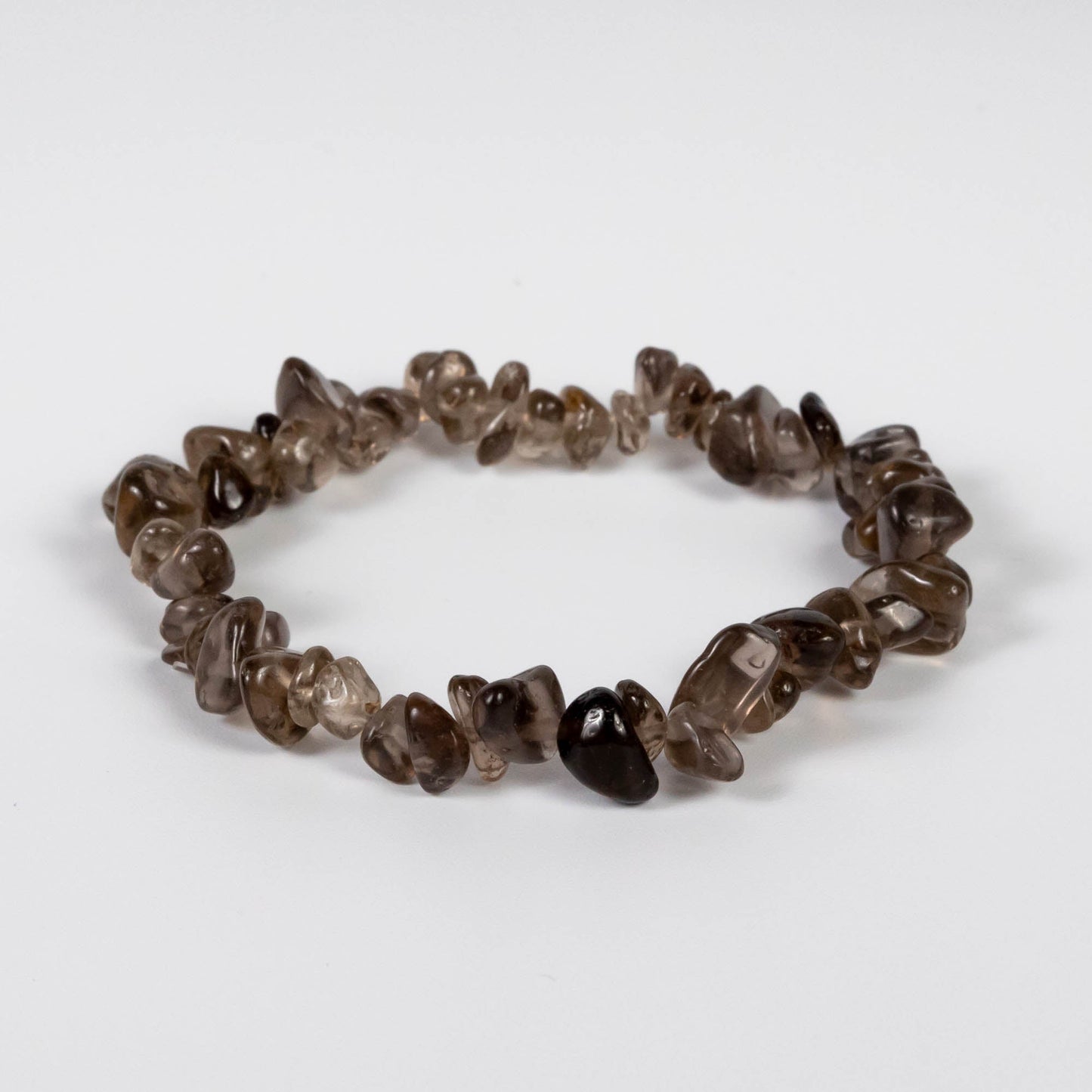 Wholesale 10Pcs Smoky Quartz Gemstone Bracelet, Bead Stretch Chip