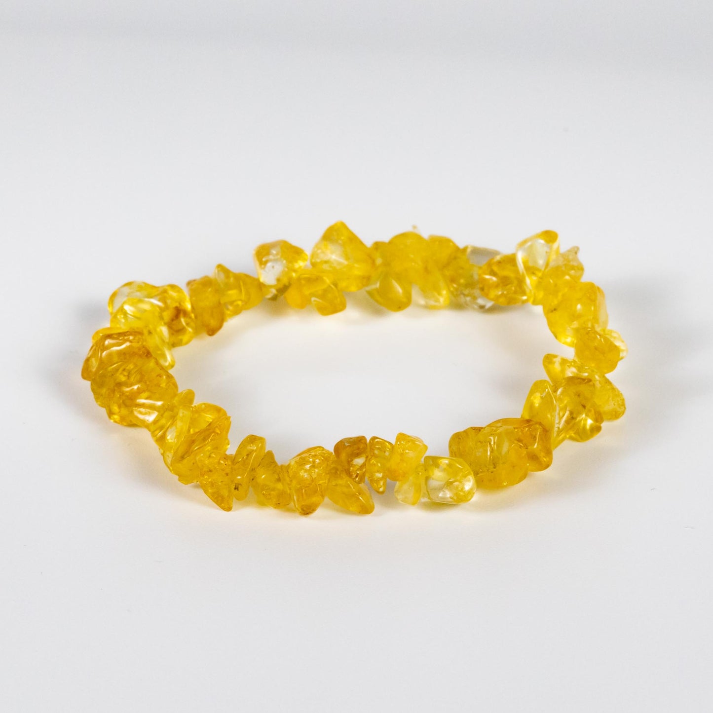 Wholesale 10Pcs Citrine Gemstone Bracelet, Beaded Stretch Chip Stone