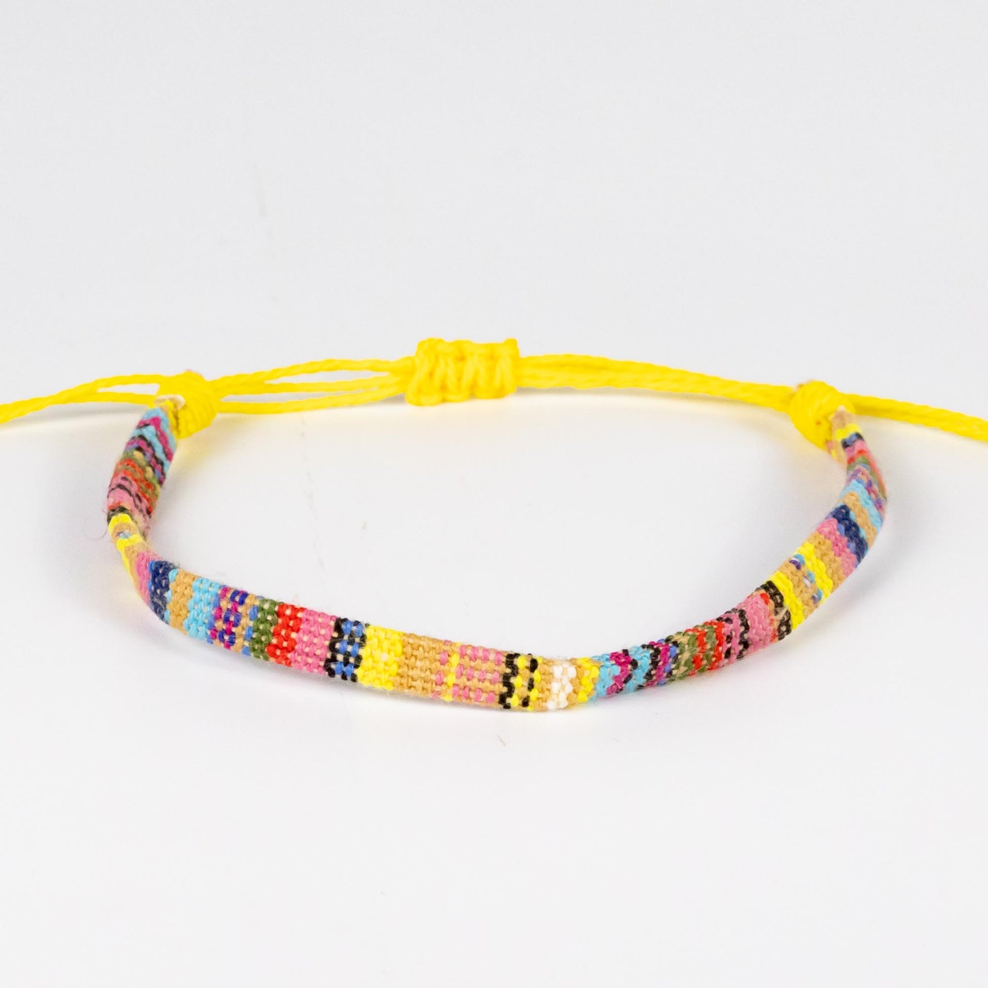 Wholesale Cotton Boho Braided Cord Bracelet & Anklet - Mixed Colour