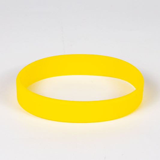 Wholesale 10Pcs Yellow Silicone Wristband Bracelet & Anklet